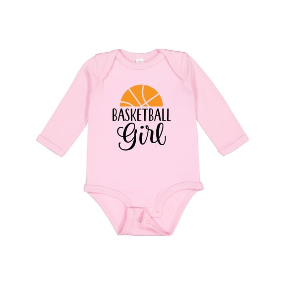 Inktastic Basketball Girl Sports Gift Girls Long Sleeve Baby Bodysuit