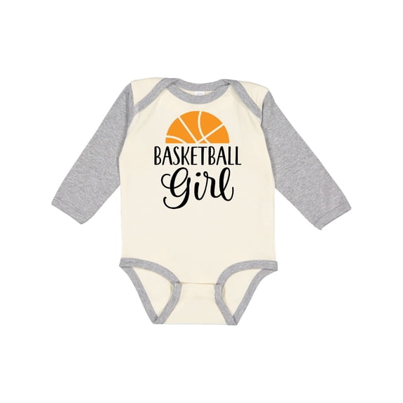 Inktastic Basketball Girl Sports Gift Girls Long Sleeve Baby Bodysuit