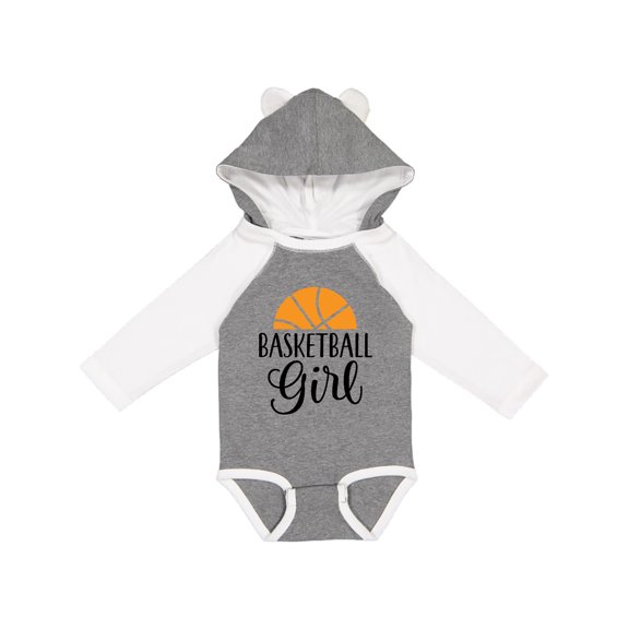Inktastic Basketball Girl Sports Gift Girls Long Sleeve Baby Bodysuit