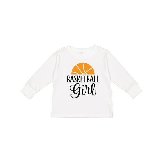 Inktastic Basketball Girl Sports Girls Long Sleeve Toddler T-Shirt