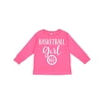 thumbnail image 1 of Inktastic Basketball Girl Sports Girls Long Sleeve Toddler T-Shirt, 1 of 5