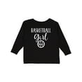 thumbnail image 1 of Inktastic Basketball Girl Sports Girls Long Sleeve Toddler T-Shirt, 1 of 5