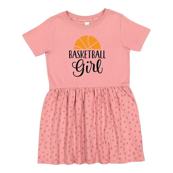 Inktastic Basketball Girl Sports Girls Toddler Dress