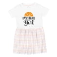 thumbnail image 1 of Inktastic Basketball Girl Sports Girls Toddler Dress, 1 of 5
