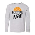 thumbnail image 1 of Inktastic Basketball Girl Sports Long Sleeve Youth T-Shirt, 1 of 5