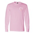 thumbnail image 1 of Inktastic Basketball Heart Long Sleeve T-Shirt, 1 of 5