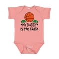 thumbnail image 1 of Inktastic Basketball My Daddy is the Coach Boys or Girls Baby Bodysuit, 1 of 5
