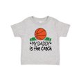 thumbnail image 1 of Inktastic Basketball My Daddy is the Coach Boys or Girls Baby T-Shirt, 1 of 5