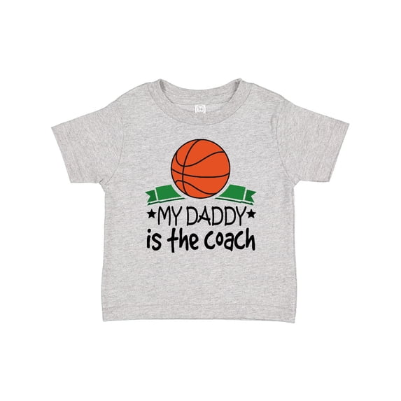Inktastic Basketball My Daddy is the Coach Boys or Girls Baby T-Shirt