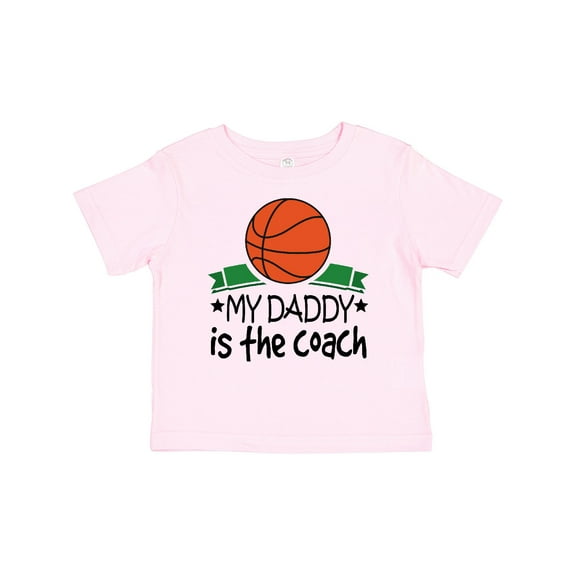 Inktastic Basketball My Daddy is the Coach Boys or Girls Baby T-Shirt