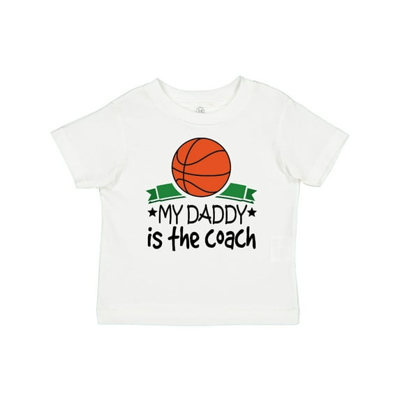 Inktastic Basketball My Daddy is the Coach Boys or Girls Baby T-Shirt