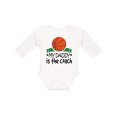 thumbnail image 1 of Inktastic Basketball My Daddy is the Coach Boys or Girls Long Sleeve Baby Bodysuit, 1 of 5