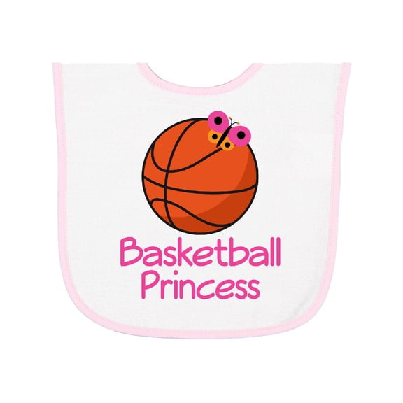 Inktastic Basketball Princess Baby Terry Cloth Bib