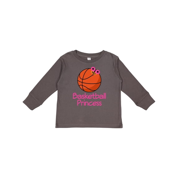 Inktastic Basketball Princess Girls Long Sleeve Toddler T-Shirt