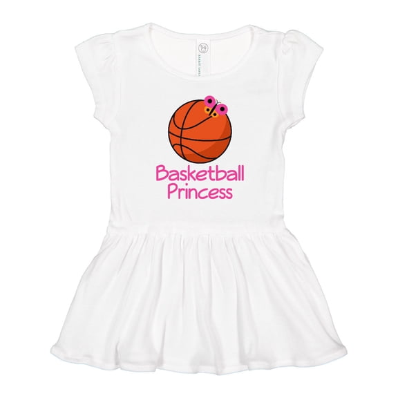 Inktastic Basketball Princess Girls Toddler Dress