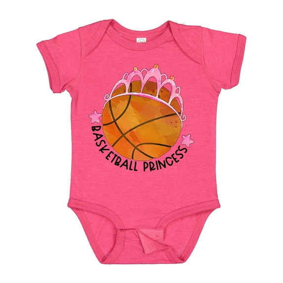 Inktastic Basketball Princess Tiara Girls Baby Bodysuit