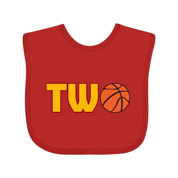 Inktastic Basketball Second Birthday Boys or Girls Baby Bib