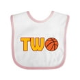 thumbnail image 1 of Inktastic Basketball Second Birthday Boys or Girls Baby Bib, 1 of 4