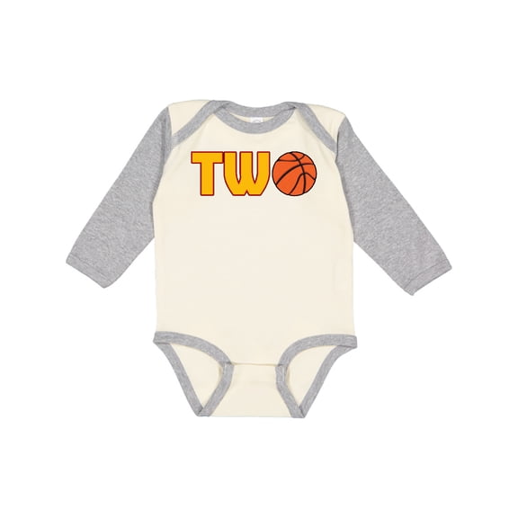 Inktastic Basketball Second Birthday Boys or Girls Long Sleeve Baby Bodysuit