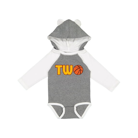Inktastic Basketball Second Birthday Boys or Girls Long Sleeve Baby Bodysuit