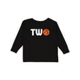 thumbnail image 1 of Inktastic Basketball Second Birthday Boys or Girls Long Sleeve Toddler T-Shirt, 1 of 5