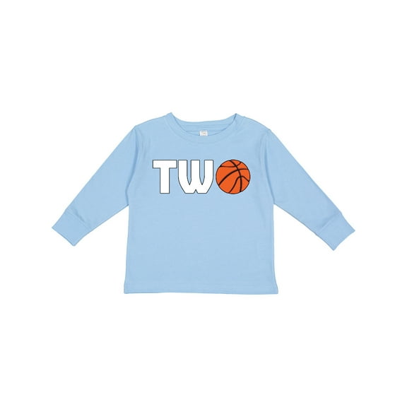Inktastic Basketball Second Birthday Boys or Girls Long Sleeve Toddler T-Shirt