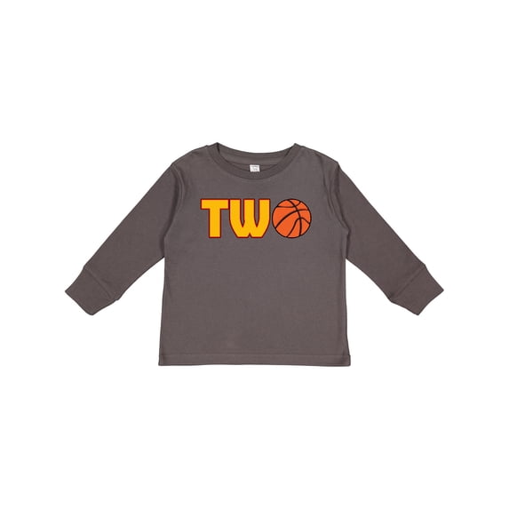 Inktastic Basketball Second Birthday Boys or Girls Long Sleeve Toddler T-Shirt