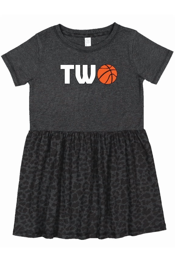 Basketball Second Birthday Girls Toddler Dress