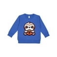 thumbnail image 1 of Inktastic Basketball Sloth Toddler Sweatshirt, 1 of 4