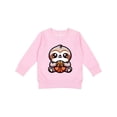 thumbnail image 1 of Inktastic Basketball Sloth Toddler Sweatshirt, 1 of 4