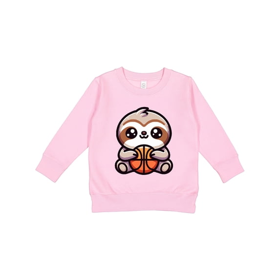 Inktastic Basketball Sloth Toddler Sweatshirt