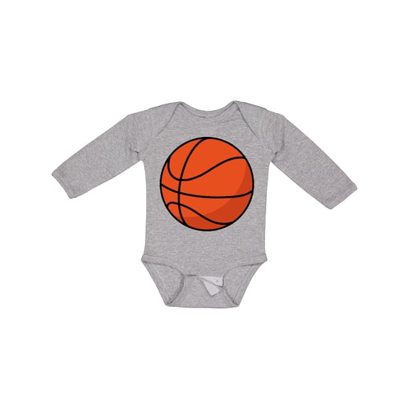 Inktastic Basketball Sports Ball Boys or Girls Long Sleeve Baby Bodysuit