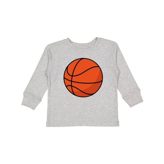 Inktastic Basketball Sports Ball Boys or Girls Long Sleeve Toddler T-Shirt