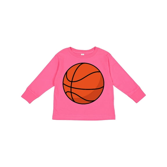 Inktastic Basketball Sports Ball Boys or Girls Long Sleeve Toddler T-Shirt