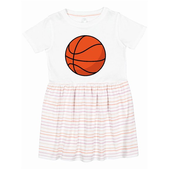 Inktastic Basketball Sports Ball Girls Toddler Dress
