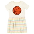 thumbnail image 1 of Inktastic Basketball Sports Ball Girls Toddler Dress, 1 of 5