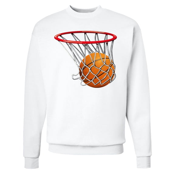 Inktastic Basketball Swish Adult Sweatshirt