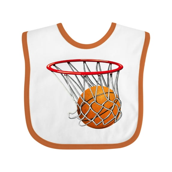 Inktastic Basketball Swish Boys or Girls Baby Bib