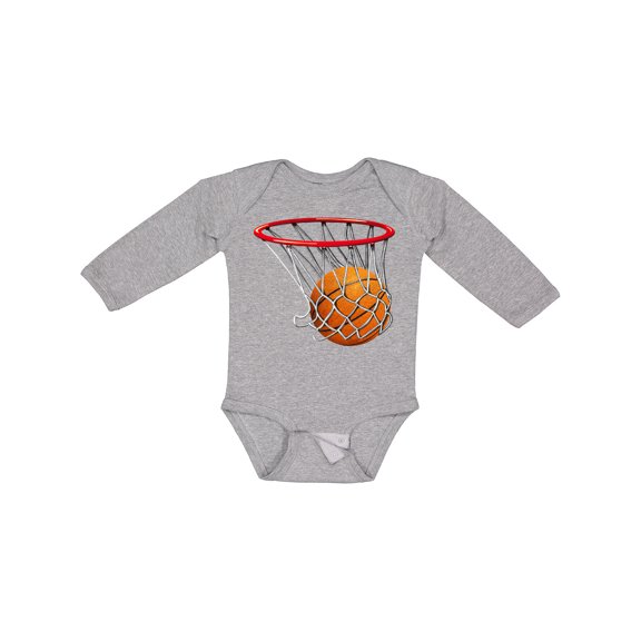 Inktastic Basketball Swish Boys or Girls Long Sleeve Baby Bodysuit