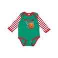 thumbnail image 1 of Inktastic Basketball Swish Boys or Girls Long Sleeve Baby Bodysuit, 1 of 5