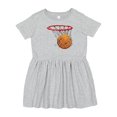 thumbnail image 1 of Inktastic Basketball Swish Girls Toddler Dress, 1 of 5