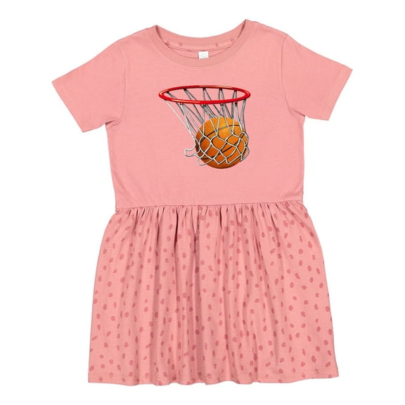 Inktastic Basketball Swish Girls Toddler Dress