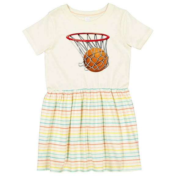 Inktastic Basketball Swish Girls Toddler Dress