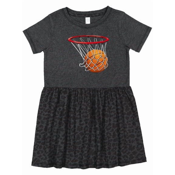 Inktastic Basketball Swish Girls Toddler Dress