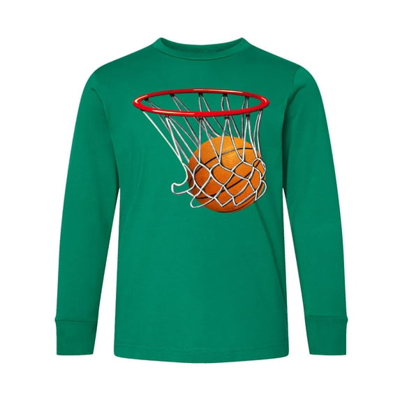 Inktastic Basketball Swish Long Sleeve Youth T-Shirt