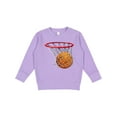 thumbnail image 1 of Inktastic Basketball Swish Toddler Sweatshirt, 1 of 4