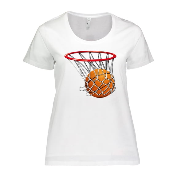 Inktastic Basketball Swish Women's Plus Size T-Shirt