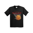 thumbnail image 1 of Inktastic Basketball Swish Youth T-Shirt, 1 of 5