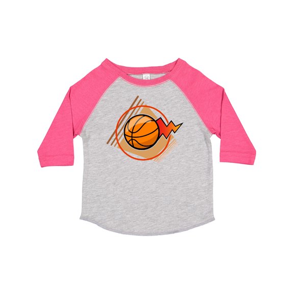 Inktastic Basketball with Stylized Net and Court Boys or Girls Toddler T-Shirt