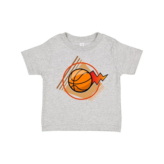 Inktastic Basketball with Stylized Net and Court Boys or Girls Toddler T-Shirt
